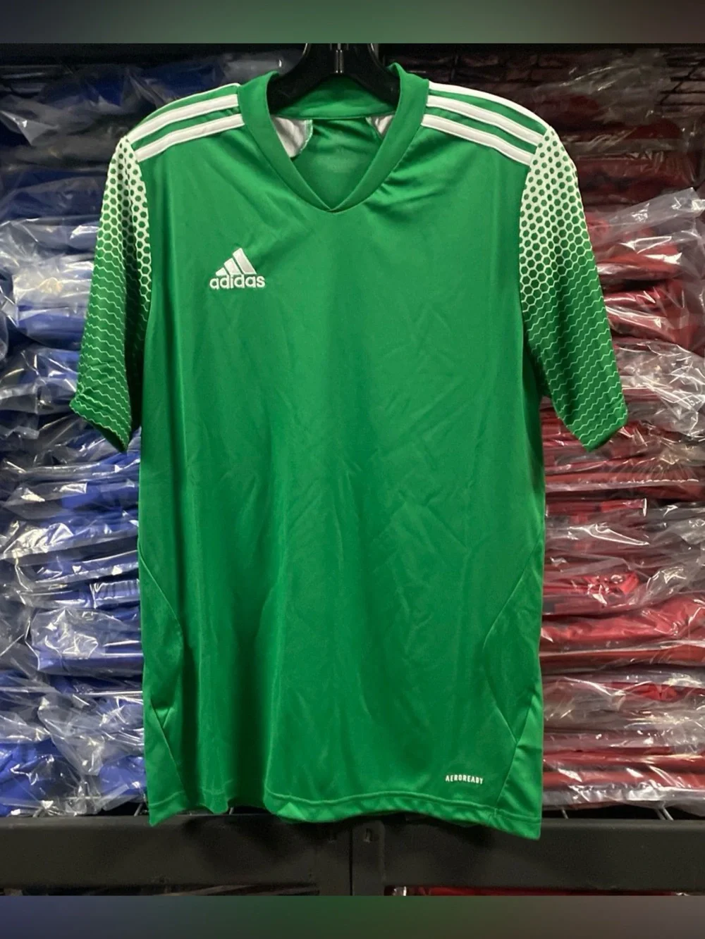 Adidas Regista 20 Soccer Jersey NWT Kids XL Green/White Aeroready FI4567
